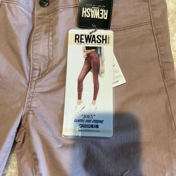 Rewash jeggings ultra stretch mauve NWT size 1 - Picture 5 of 9